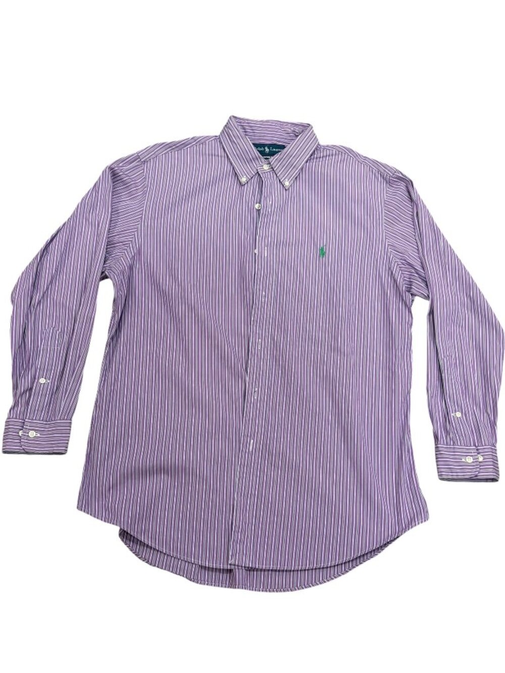 Ralph Lauren Custom Fit Men's Dress Shirt - Purple Stripe